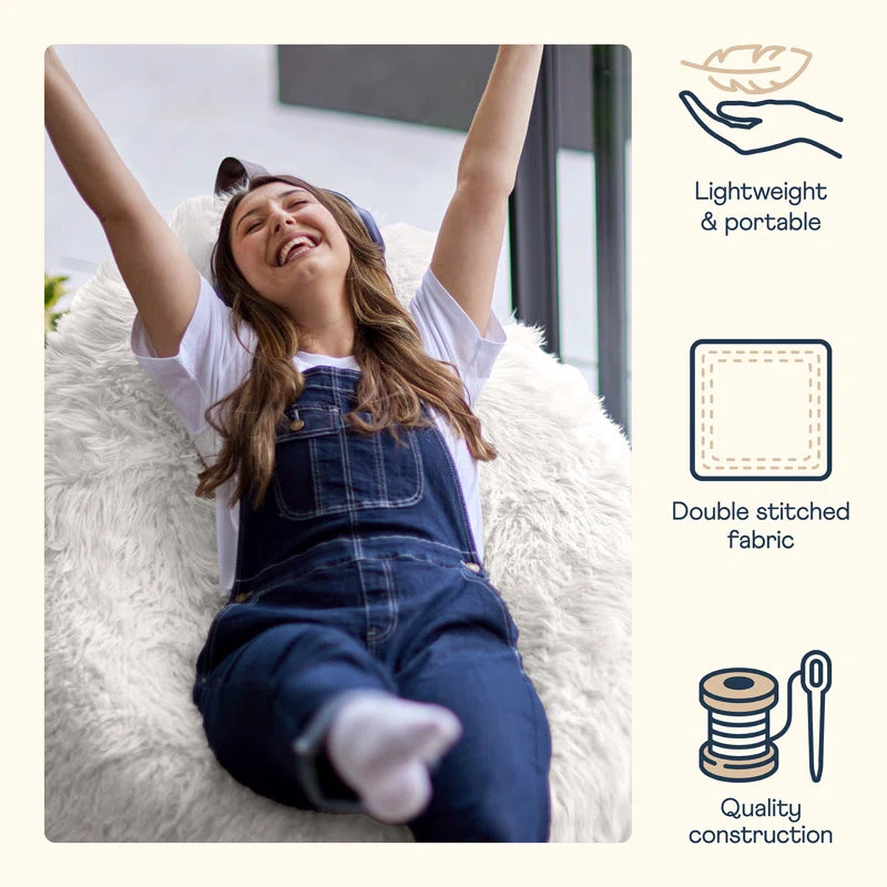 Icon Cocoon Faux Fur Bean Bag