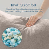 Lizetta Sling Chair - Accent Chari with Plush Foam Cushioning - Durable Steel Frame & Soft Fabric Upholstery - Award-Winning Modern Accent Chair - Easy Assembly