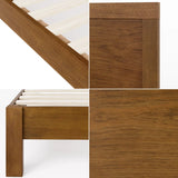 Beacsfield Wood Platform Bed with Headboard