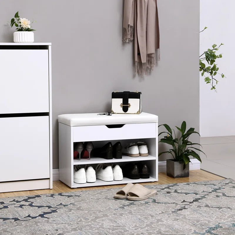 Saer 6 Pair Shoe Storage Bench