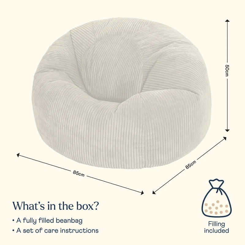 Icon Kingston Corduroy Classic Bean Bag