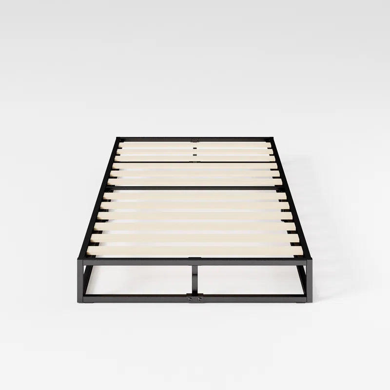 Dekker Metal Platform Bed with Wooden Slat Support 25Cm/10In Height