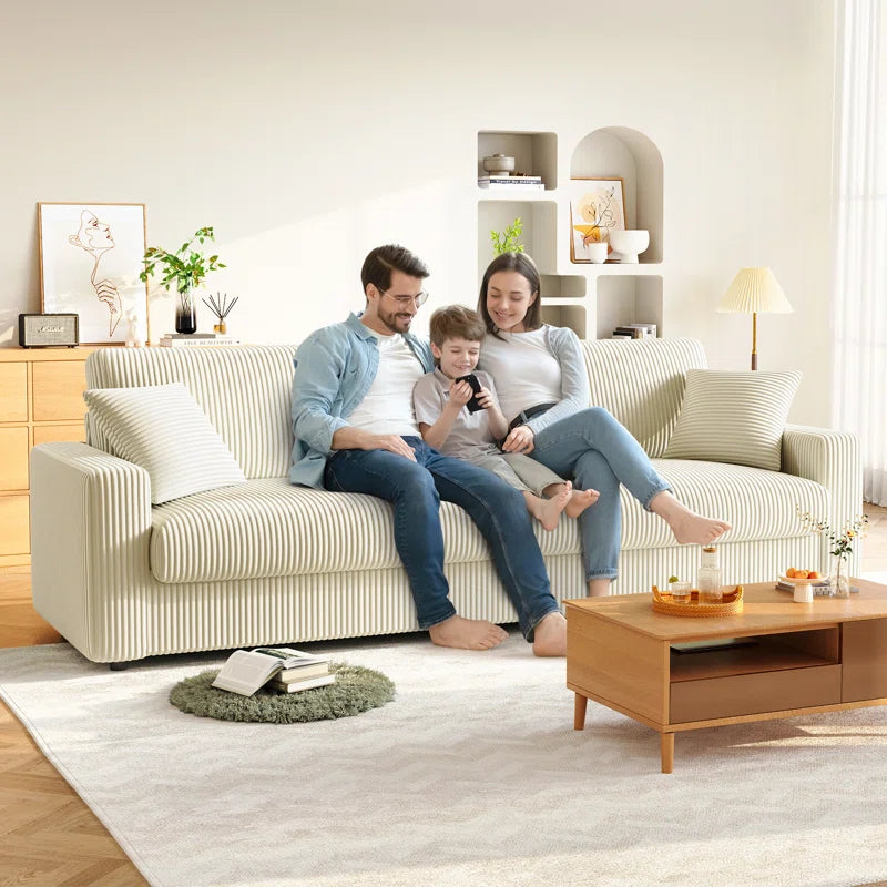 4 Seater Corduroy Sofa