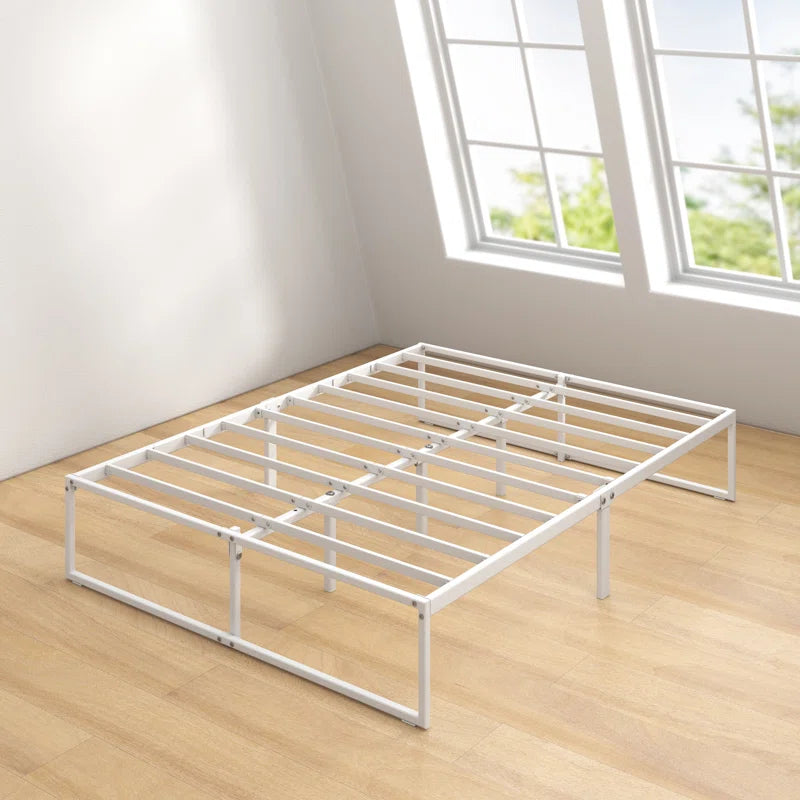 Corbe Modern Metal Bed Frame with Heavy Duty Steel Slat Support
