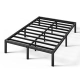 Barbieri Modern Metal Platform Bed Frame with Heavy Duty Steel Slat Support