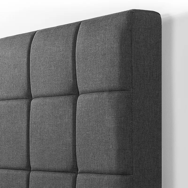 Cardington Upholstered Bed Frame with Square Tufted Headboard