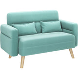 Modern Fabric Sofa Couch 2 Seater Sofa Upholstered Loveseat