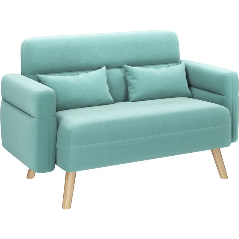 Modern Fabric Sofa Couch 2 Seater Sofa Upholstered Loveseat