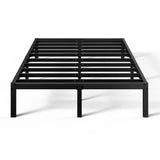 Barbieri Modern Metal Platform Bed Frame with Heavy Duty Steel Slat Support