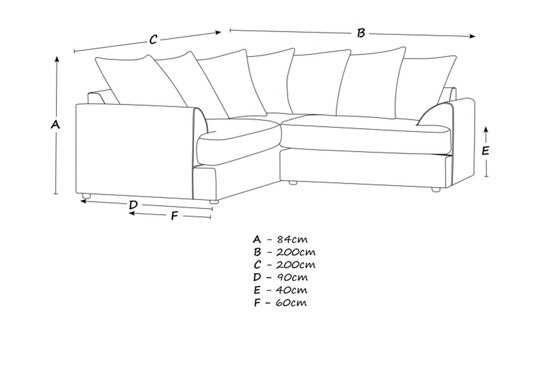 Arabella 4 Seater Corner Sofa