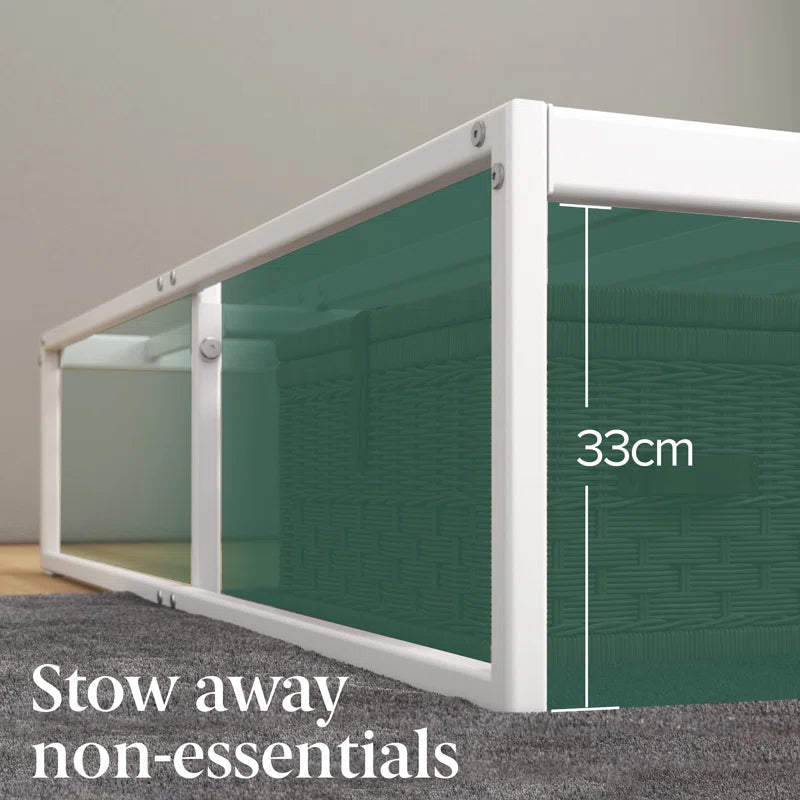 Corbe Modern Metal Bed Frame with Heavy Duty Steel Slat Support