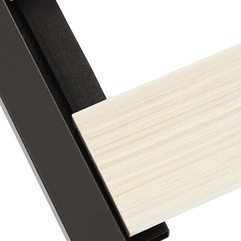 Dekker Metal Platform Bed with Wooden Slat Support 25Cm/10In Height