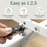 Corbe Modern Metal Bed Frame with Heavy Duty Steel Slat Support