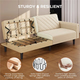 Fabric Click-Clack 3-Seater Sofa