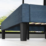 Eleonora Upholstered Bed Frame with Button-Tufted Headboard