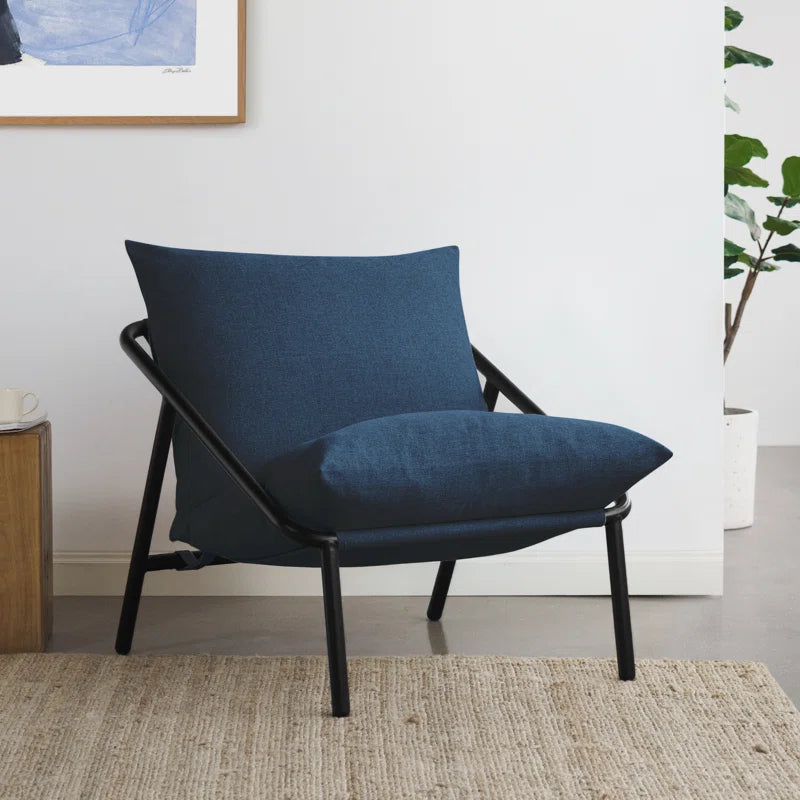 Lizetta Sling Chair - Accent Chari with Plush Foam Cushioning - Durable Steel Frame & Soft Fabric Upholstery - Award-Winning Modern Accent Chair - Easy Assembly