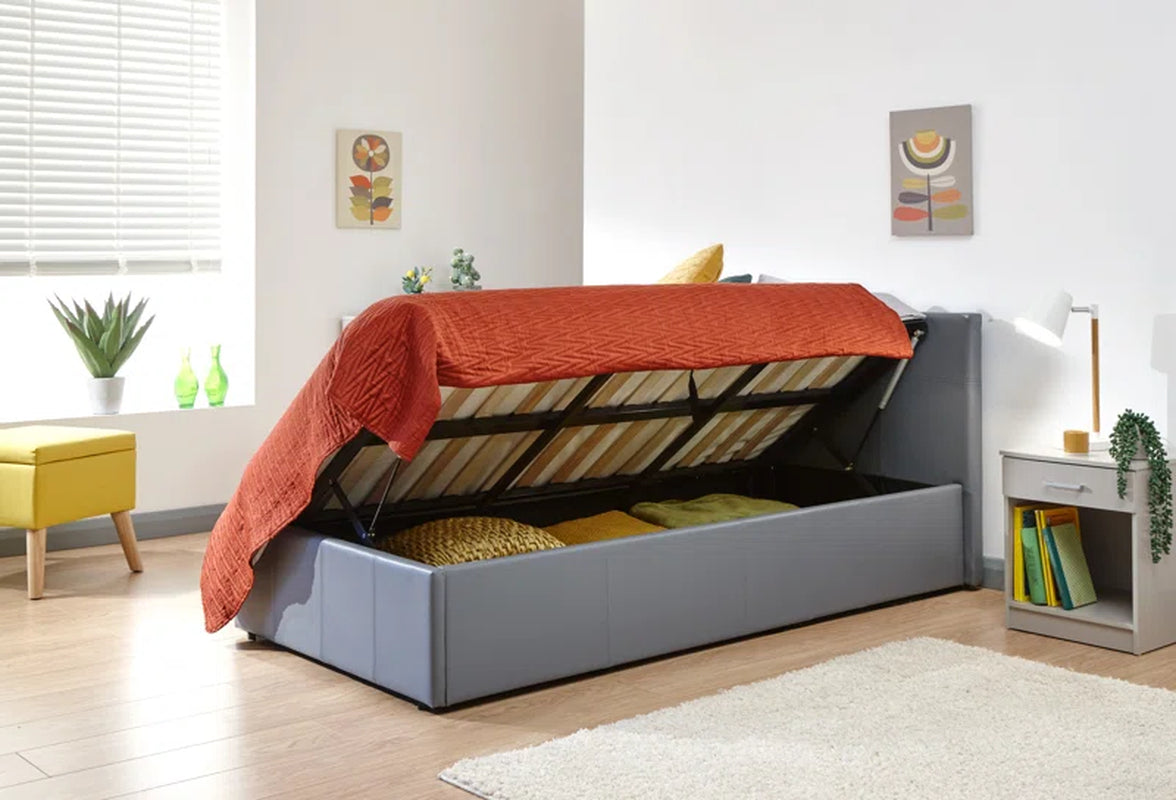 Basso Upholstered Side Lift Ottoman Bed