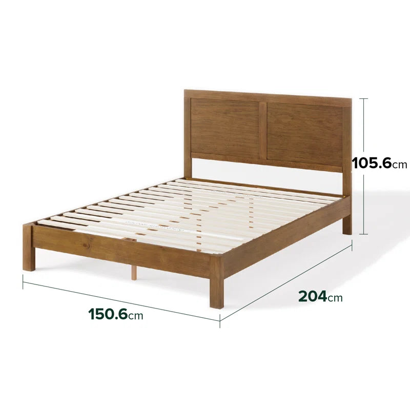 Beacsfield Wood Platform Bed with Headboard
