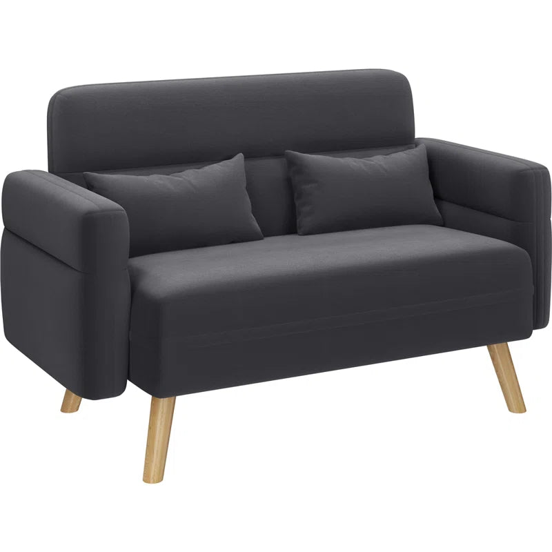 Modern Fabric Sofa Couch 2 Seater Sofa Upholstered Loveseat