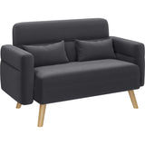 Modern Fabric Sofa Couch 2 Seater Sofa Upholstered Loveseat