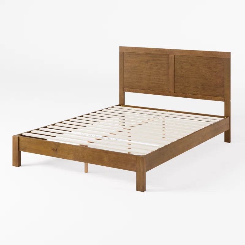 Beacsfield Wood Platform Bed with Headboard