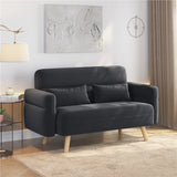 Modern Fabric Sofa Couch 2 Seater Sofa Upholstered Loveseat