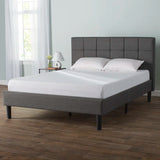 Cardington Upholstered Bed Frame with Square Tufted Headboard