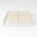 Dekker Metal Platform Bed with Wooden Slat Support 25Cm/10In Height