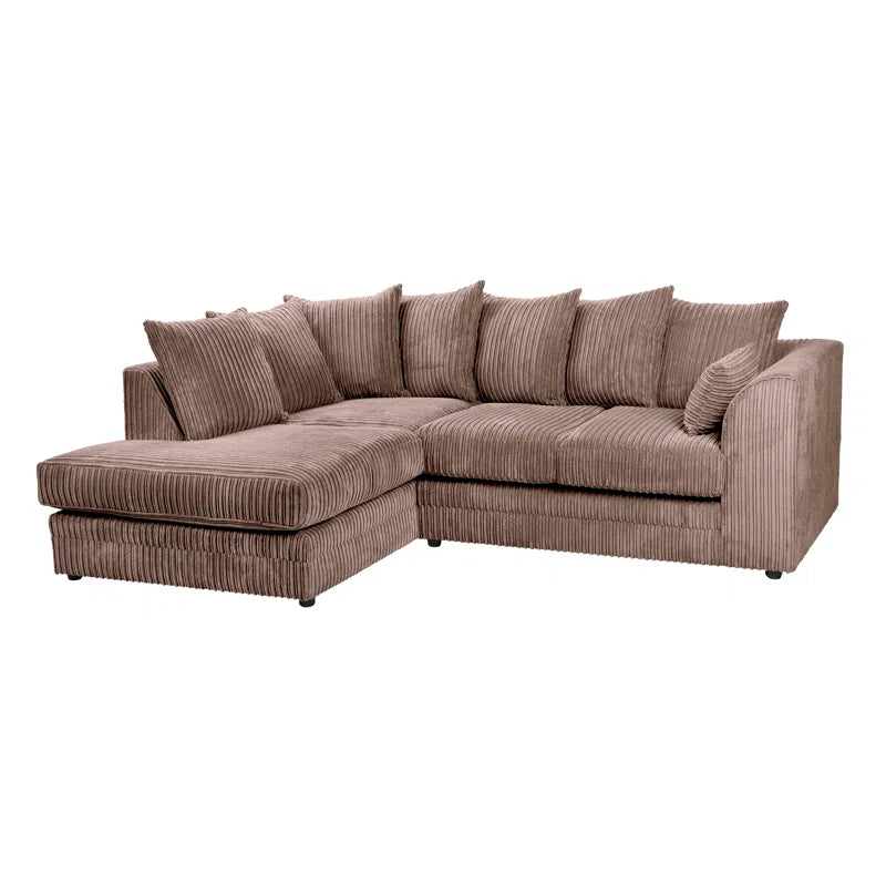 Moana 3 - Piece Upholstered Corner Sofa Chaise with Ottoman