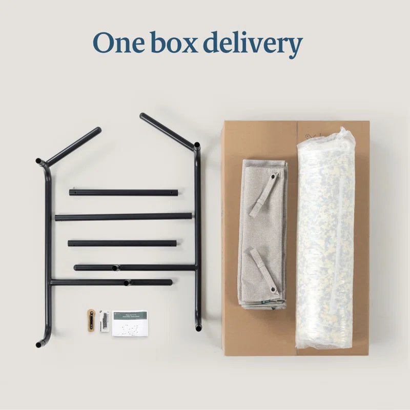 Lizetta Sling Chair - Accent Chari with Plush Foam Cushioning - Durable Steel Frame & Soft Fabric Upholstery - Award-Winning Modern Accent Chair - Easy Assembly