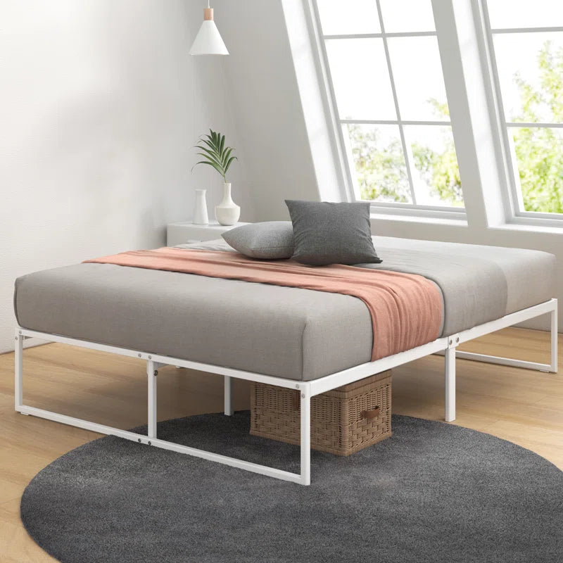 Corbe Modern Metal Bed Frame with Heavy Duty Steel Slat Support