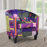 Angelice Multicoloured Patchwork Accent Tub Chair