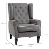Crisbel Upholstered Wingback Chair