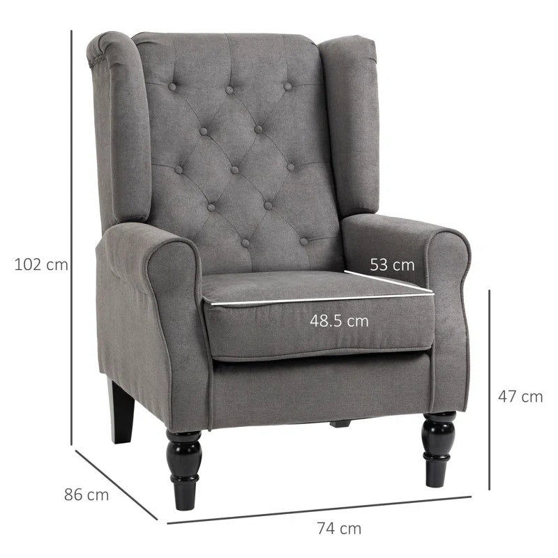Crisbel Upholstered Wingback Chair