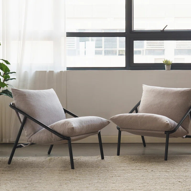 Lizetta Sling Chair - Accent Chari with Plush Foam Cushioning - Durable Steel Frame & Soft Fabric Upholstery - Award-Winning Modern Accent Chair - Easy Assembly