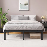 Barbieri Modern Metal Platform Bed Frame with Heavy Duty Steel Slat Support