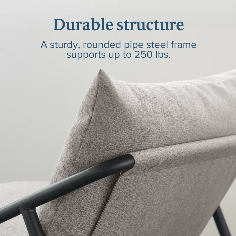 Lizetta Sling Chair - Accent Chari with Plush Foam Cushioning - Durable Steel Frame & Soft Fabric Upholstery - Award-Winning Modern Accent Chair - Easy Assembly