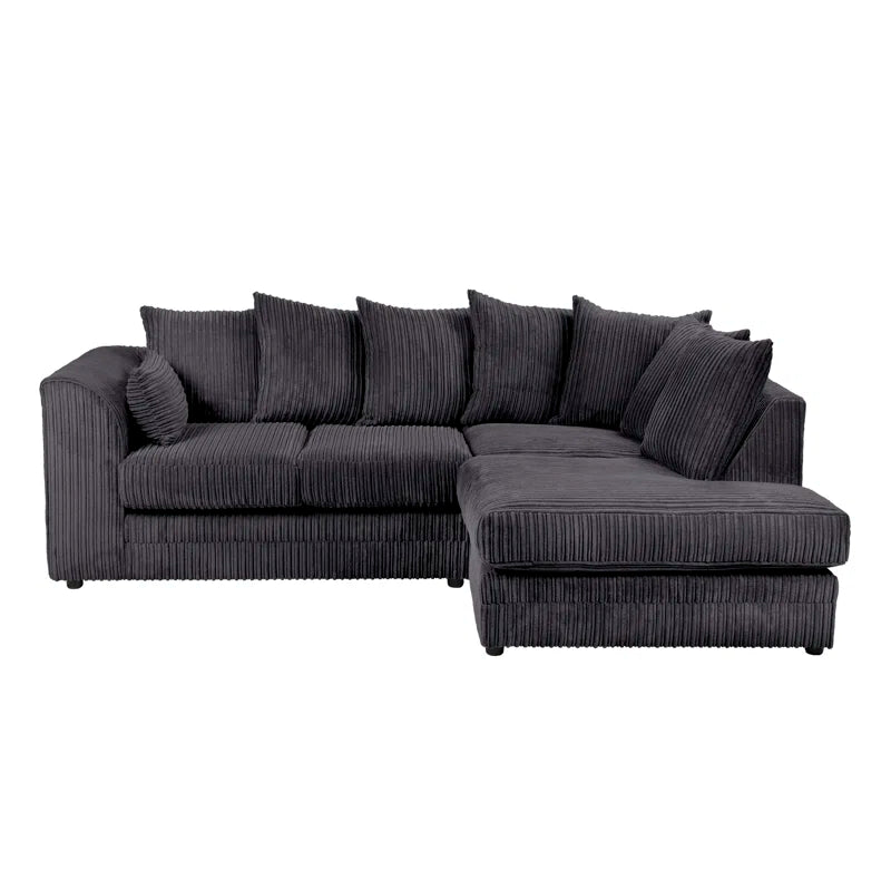 Moana 3 - Piece Upholstered Corner Sofa Chaise with Ottoman