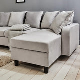 Mitzi 3 Seater Velvet Corner Sectional