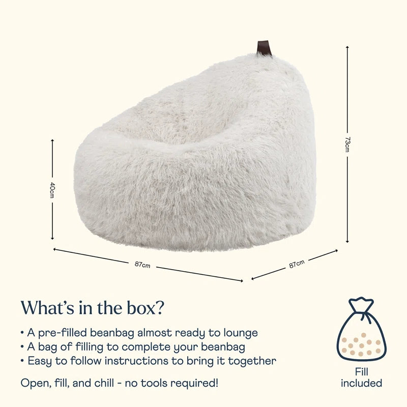 Icon Cocoon Faux Fur Bean Bag