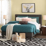 Cardington Upholstered Bed Frame with Square Tufted Headboard