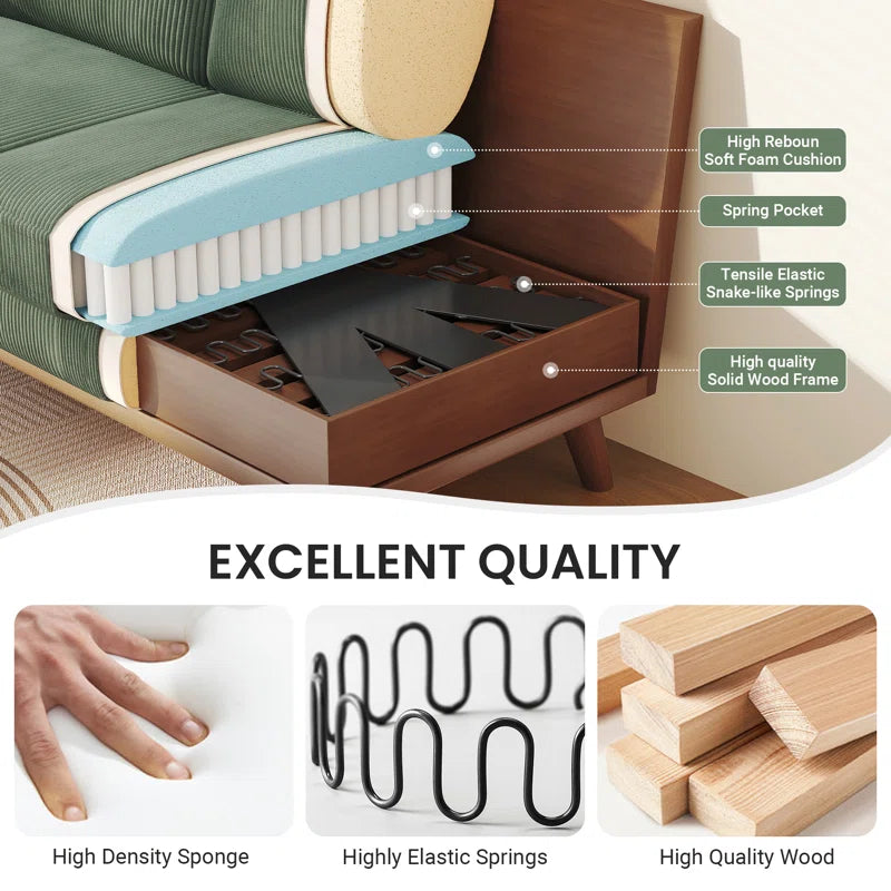 Parklawn 2 Seater Corduroy Sofa