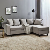 Mitzi 3 Seater Velvet Corner Sectional
