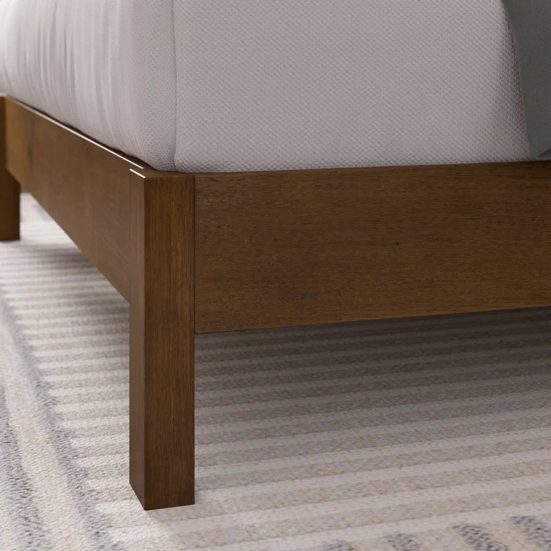 Beacsfield Wood Platform Bed with Headboard