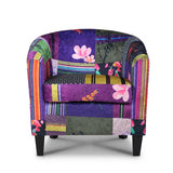 Angelice Multicoloured Patchwork Accent Tub Chair