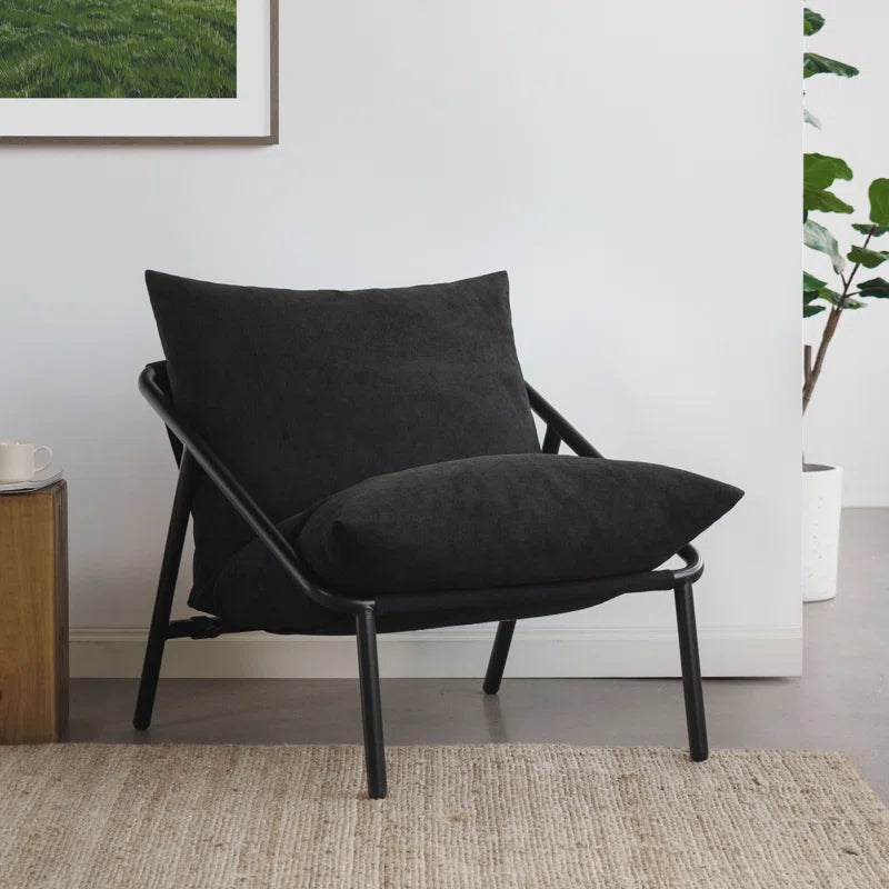 Lizetta Sling Chair - Accent Chari with Plush Foam Cushioning - Durable Steel Frame & Soft Fabric Upholstery - Award-Winning Modern Accent Chair - Easy Assembly