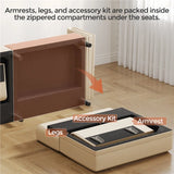 Fabric Click-Clack 3-Seater Sofa