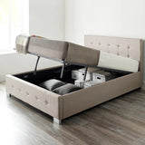 Caddo Fabric Upholstered Ottoman Bed Frame