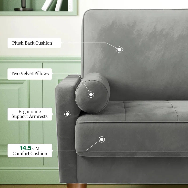 Collierville 2 Seater Velvet Sofa