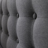 Allenwood Upholstered Bed Frame with Button Tufted Headboard